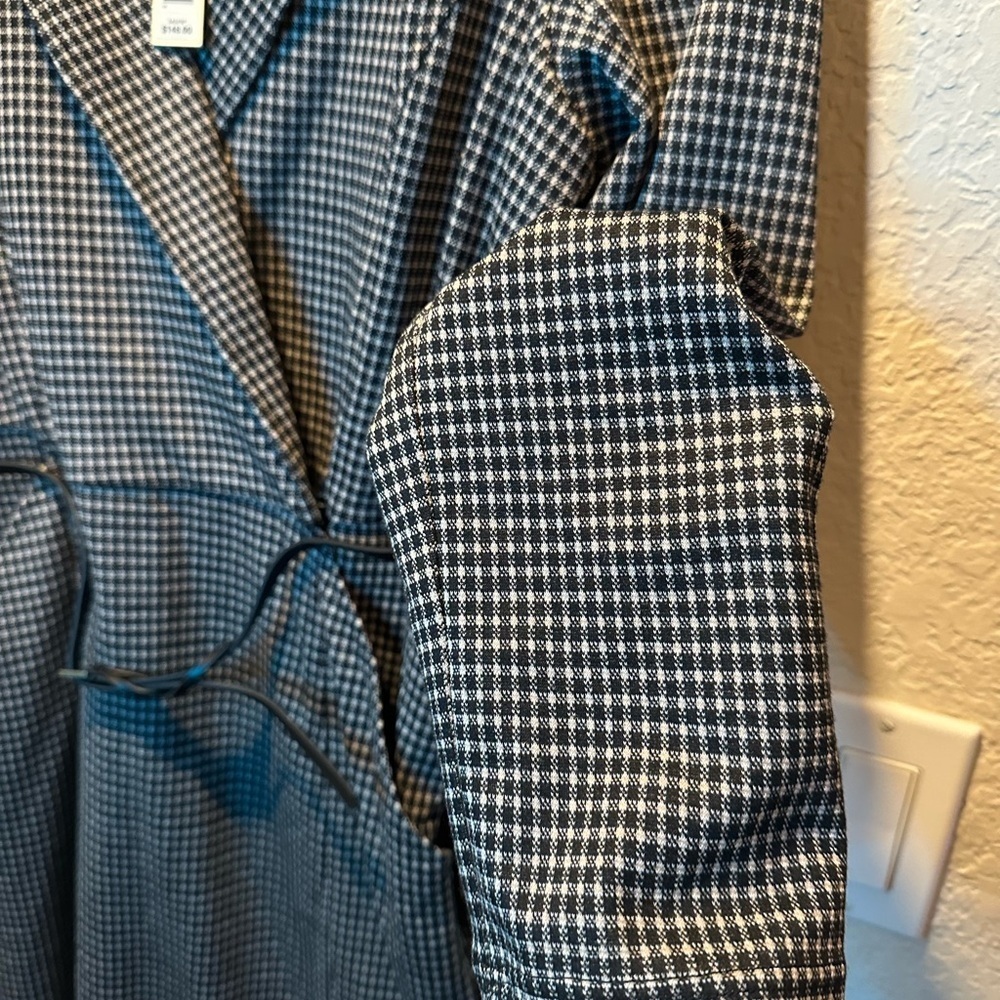 NWT Max Studio Blazer Houndstooth Dress with Tie Belt Women’s Size XL - Picture 5 of 8